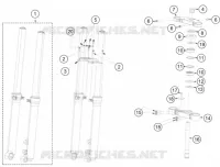 FORCELLA ANTERIORE / PIASTRA STERZO INFERIORE