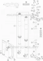 FORCELLA ANTERIORE / PIASTRA STERZO INFERIORE