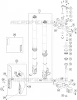 FORCELLA ANTERIORE / PIASTRA STERZO INFERIORE