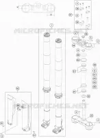 FORCELLA ANTERIORE / PIASTRA STERZO INFERIORE