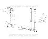 FORCELLA ANTERIORE / PIASTRA STERZO INFERIORE