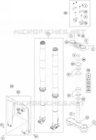 FORCELLA ANTERIORE / PIASTRA STERZO INFERIORE