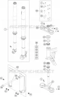 FORCELLA ANTERIORE / PIASTRA STERZO INFERIORE