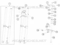 FORCELLA ANTERIORE / PIASTRA STERZO INFERIORE