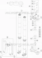 FORCELLA ANTERIORE / PIASTRA STERZO INFERIORE