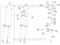 FORCELLA ANTERIORE / PIASTRA STERZO INFERIORE