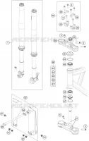 FORCELLA ANTERIORE / PIASTRA STERZO INFERIORE