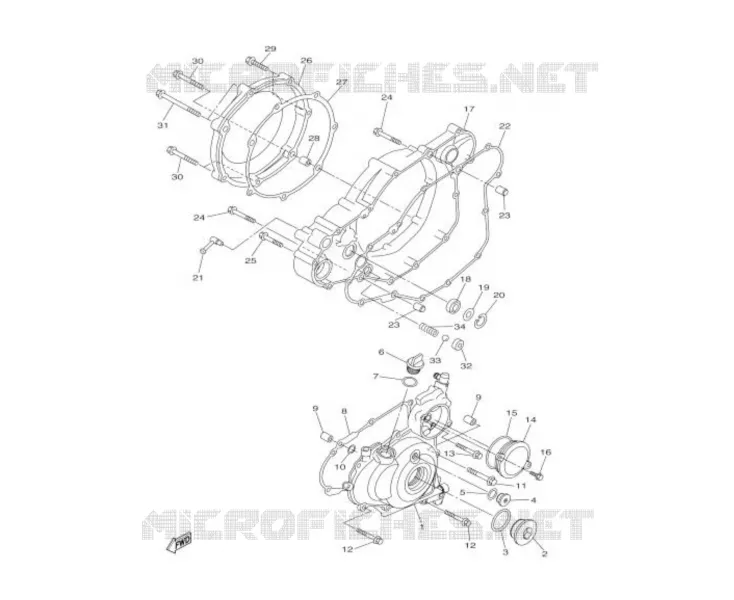 COPERCHIO FRIZIONE / ACCENSIONE 450