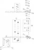FORCELLA ANTERIORE / PIASTRA STERZO INFERIORE